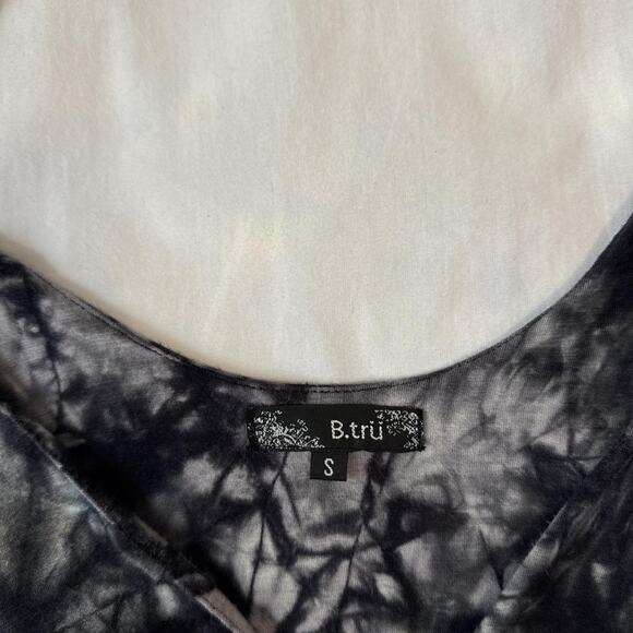 tie dye black white tiered top indie fairy y2k - Picture 5 of 6